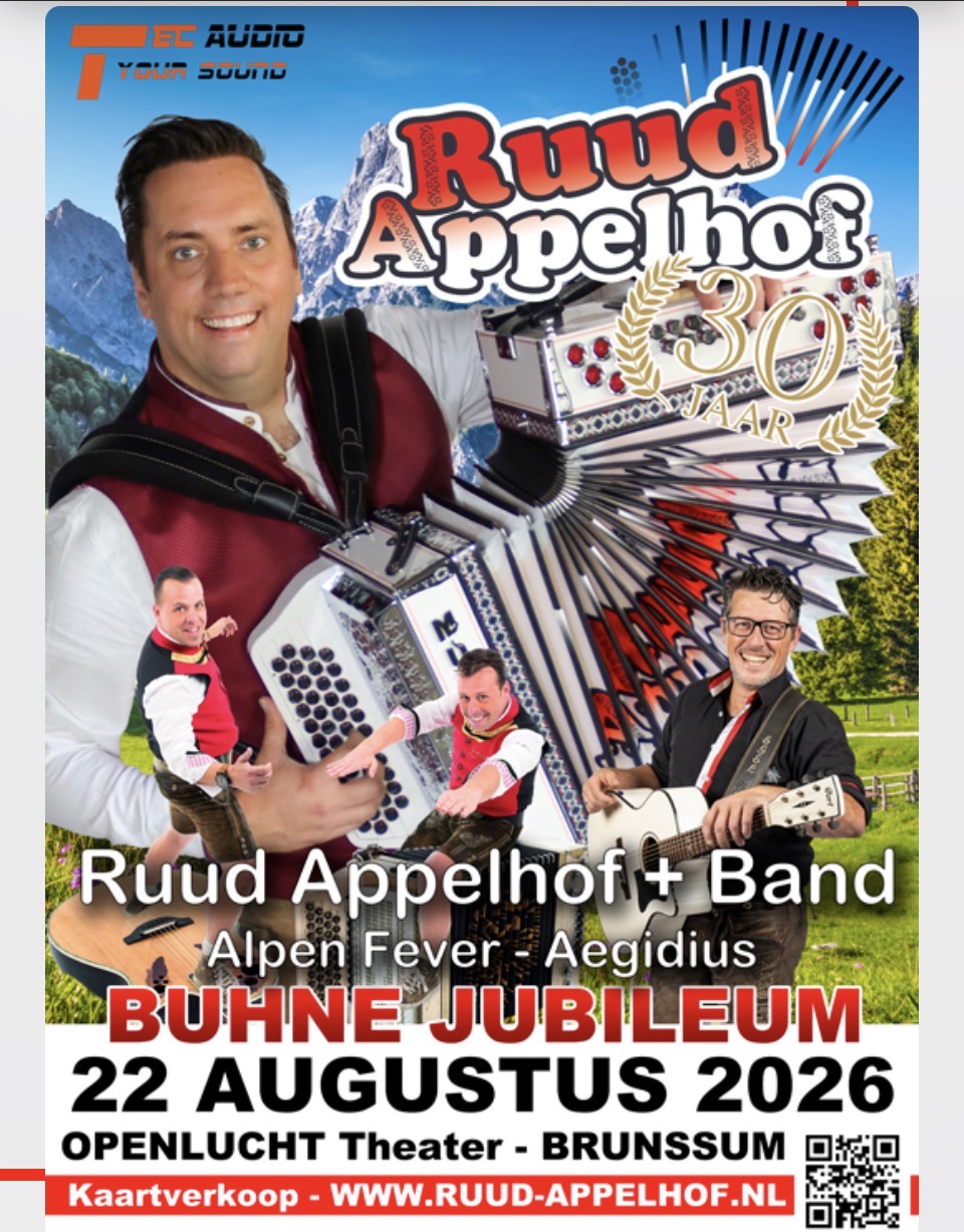 Mededelingsposter 30 Jaar Ruud Appelhof