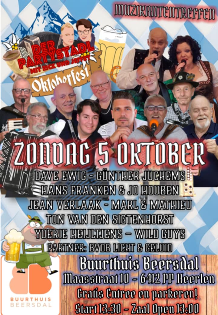 Mededelingsposter 5 Oktober Oktoberfest