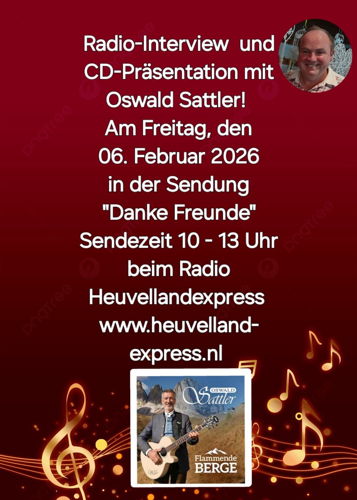 Mededelingsposter CD presentatie 6 Februari 